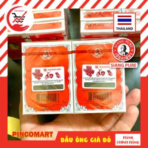 Alternative view of (Lốc 3ml - 7ml) Dầu Gió đỏ ông già chữ màu đen hiệu Siang Pure Oil Thái Lan - Hàng nhập khẩu Thái