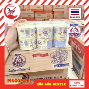 Alternative view of (Lốc 12 lon) Sữa Tươi Tiệt Trùng không đường hiệu Con Gấu Nestle Thái Lan lon 140ml - Hàng nhập khẩu Thái | HH117