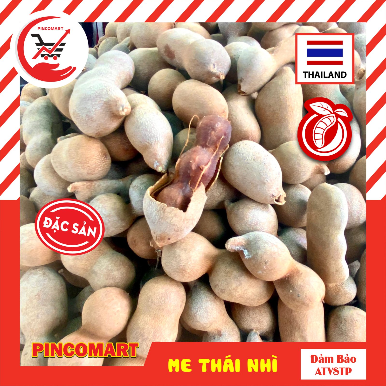 (1kg) Me Thái Lan loại nhì sấy khô trái vừa, dẻo ngọt hài hòa, phong cách Thái – Hàng nhập khẩu | HH119 - Ảnh 3