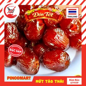 Alternative view of (Túi 500g) Mứt Táo Thái Lan dẻo mềm, ăn vặt hàng ngày, đóng túi tiện lợi, phong cách Thái | HH124