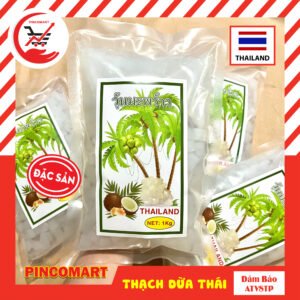 (1kg) Thạch Dừa Thái Lan Nata de Coco ngon dai dai dạng bịch - Hàng nhập khẩu Thái | HH109