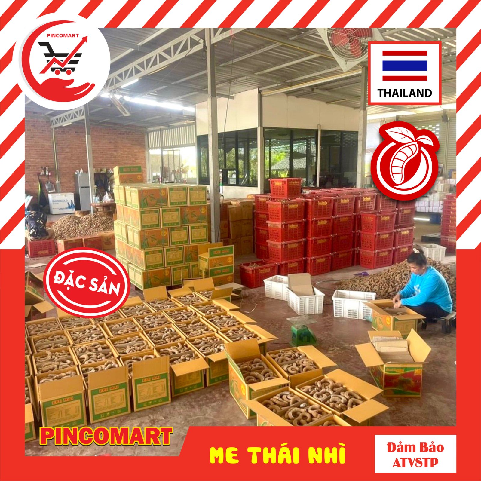 (1kg) Me Thái Lan loại nhì sấy khô trái vừa, dẻo ngọt hài hòa, phong cách Thái – Hàng nhập khẩu | HH119 - Ảnh 4