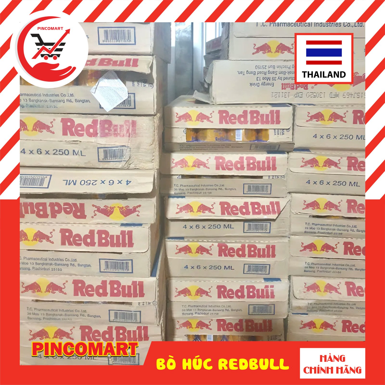 (Thùng 4 lốc) Nước Tăng Lực Bò Húc Thái Lan hiệu RedBull lon 250ml lốc 6 lon - Hàng nhập khẩu Thái | HH106 - Ảnh 3