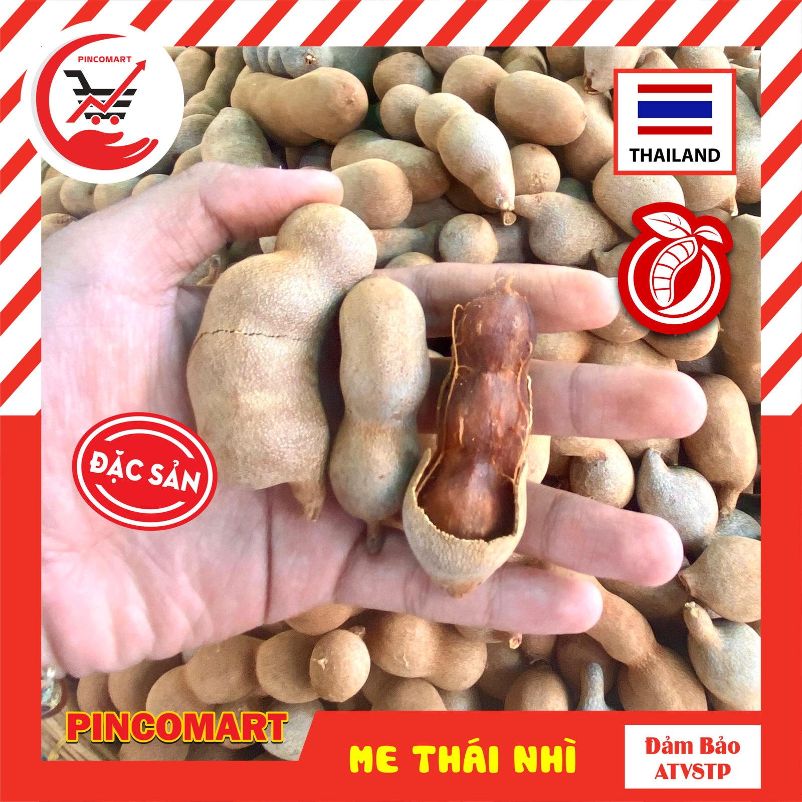 (1kg) Me Thái Lan loại nhì sấy khô trái vừa, dẻo ngọt hài hòa, phong cách Thái – Hàng nhập khẩu | HH119