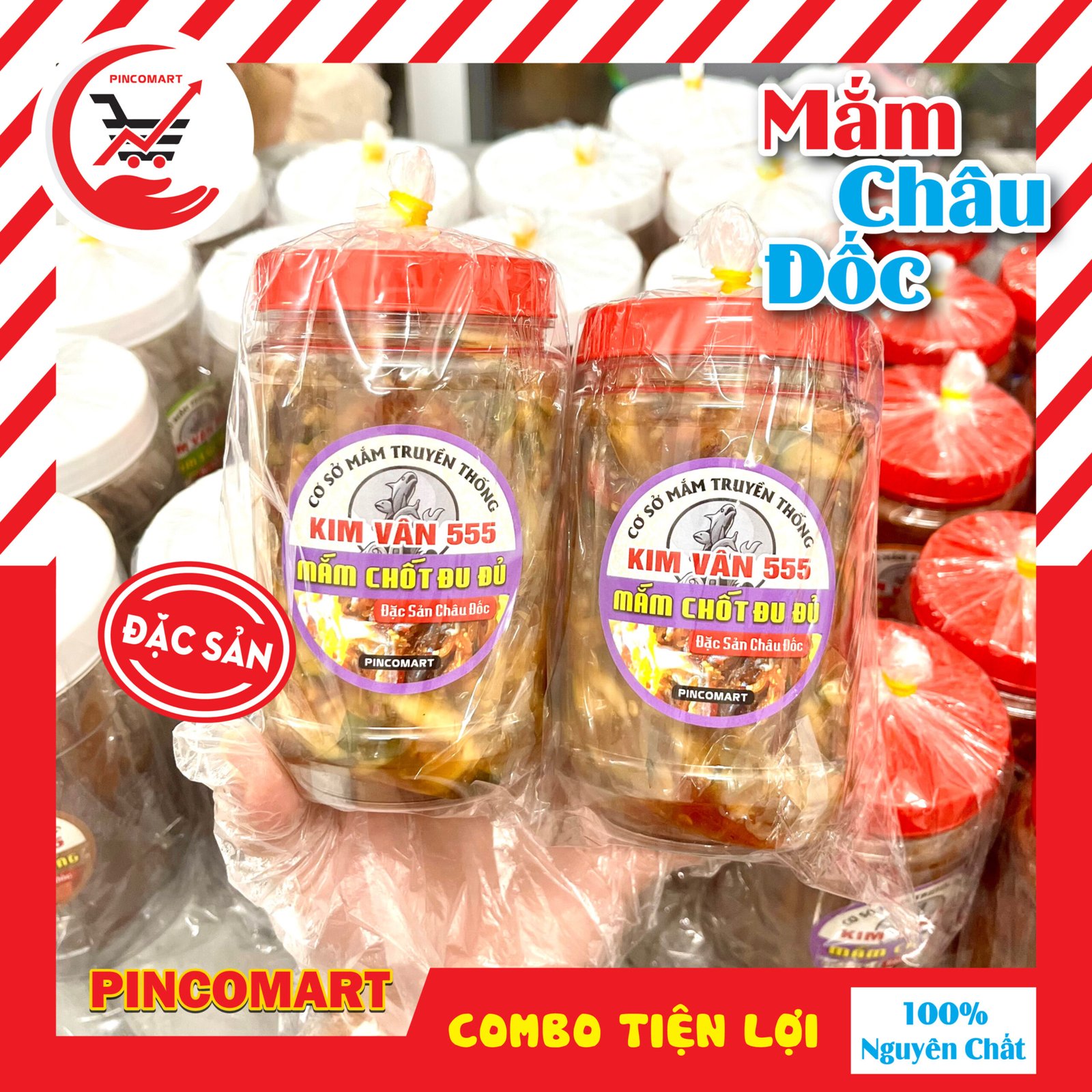 (Combo 2 hũ) 1kg Mắm Chốt Trộn Đu Đủ đặc sản mắm truyền thống Châu Đốc, đóng hũ sạch sẽ, tiện lợi | HH146